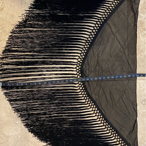 SILK fringe Scarf - Picture 6 of 6
